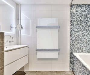 Infrarood handdoek radiator van glas