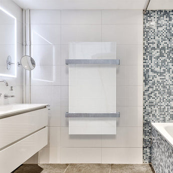 Infrarood handdoek radiator van glas