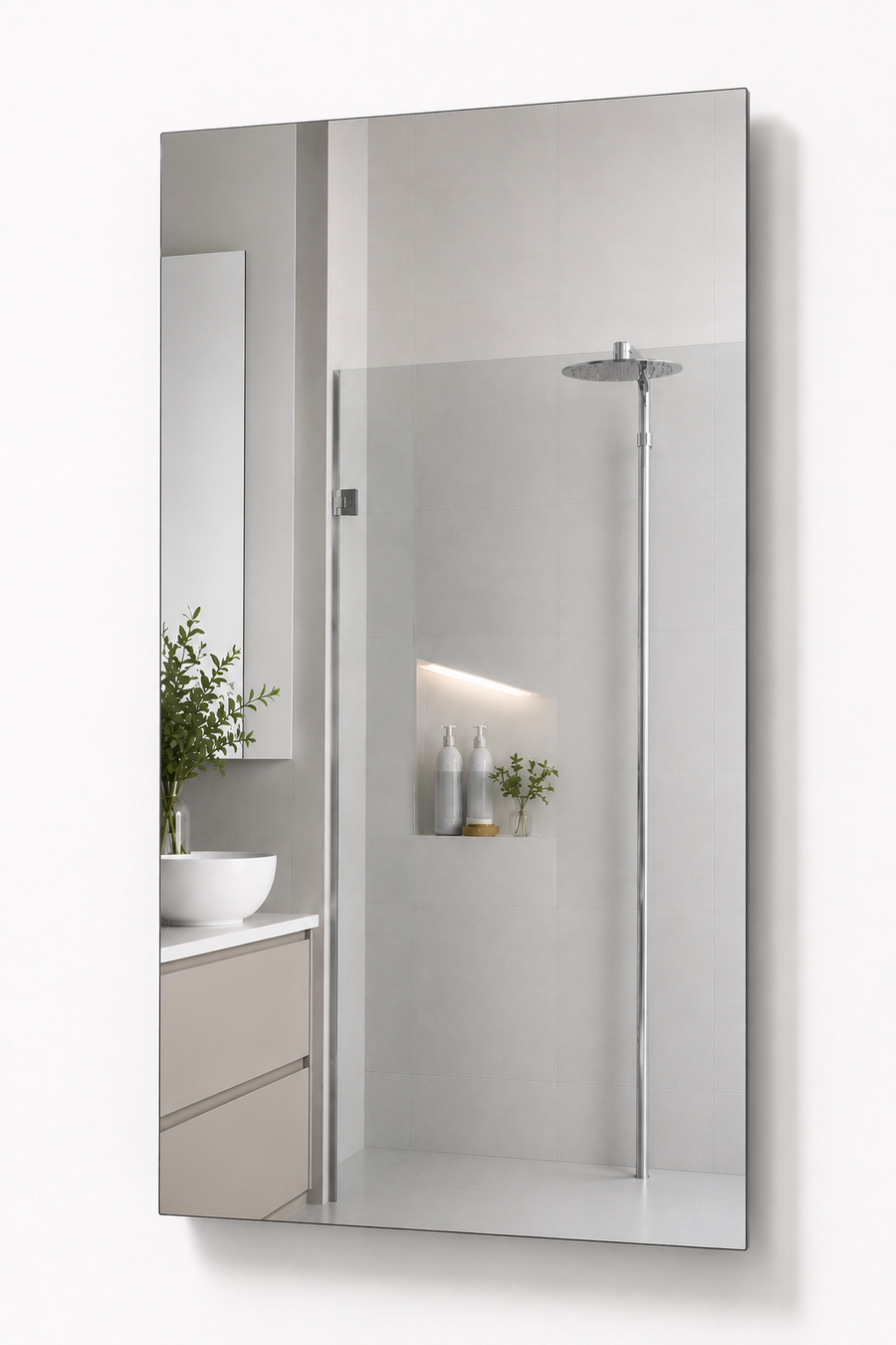 Infrapower heated mirror panel