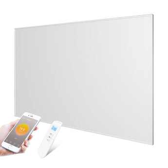 ECO 900W infraroodpaneel met wifi thermostaat en afstandsbediening budgetpaneel plug&play model