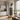 Verticale THERON Modern radiator in antraciet in een lichte keuken