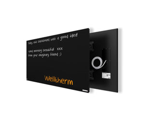 Welltherm glazen infraroodpaneel / krijtbord 780W