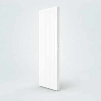 THERON Modern 1000W verticale warmteopslagradiator in RAL 9003 signaalwit