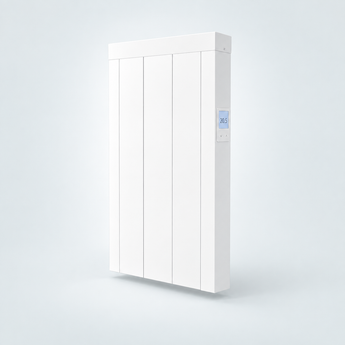 THERON Modern 500W compacte warmteopslagradiator in RAL 9003 signaalwit