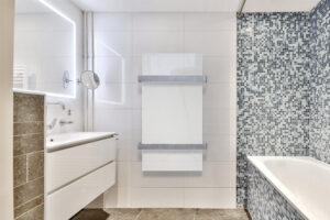 Infrarood handdoek radiator van glas