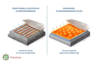 Infrarood vloerverwarming vs. elektrische vloerverwarming: wat is het verschil?
